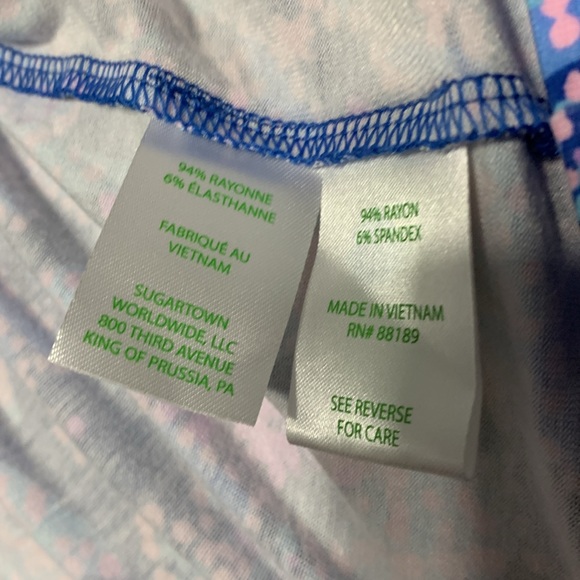 Lilly Pulitzer Minka skirted romper in Barton Blue Star Gazing - Picture 8 of 8